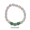 Harmonywear - Freshwater Pearl Bracelet - Green/Jade