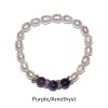 Harmonywear - Freshwater Pearl Bracelet - Purple/Amethyst